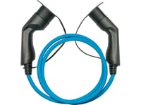 Kabelmeister E-Auto-Ladekabel Mode 3, Typ 2 Stecker An Buchse, 16 A, 7,5 M, Blå