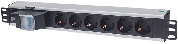 INTELLINET Power strip rack 19'' 1.5U 250V/16A 6x Schuko 1 6m double air switch