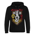 Hybris Cobra Kai Punch Patch Epic Hoodie Herr (Black,XL)