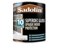 Sadolin Superdec Opaque Wood Protection Super White Gloss 1 litre SAD5028850