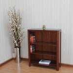 Ledbury Solid Mahogany Small Bookcase With Two Drawers BCS041