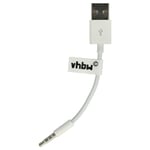 USB Data Cable MP3 Player for Apple IPod Shuffle 3G 2G White