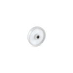 Roue polyamide blanc diamètre 80 x 35 alésage 12 longueur de moyeu 40 mm roulement à rouleaux