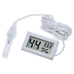 WHITE TZT professionnel Mini sonde numérique LCD thermomètre hygromètre humidité température mètre intérieur numérique LCD affichage blanc noir