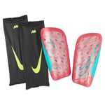 Nike Leggskinn Mercurial Lite Superlock Mad Energy - Rød/Turkis, størrelse X-Small/130-140cm