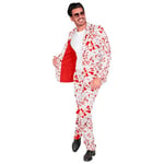 W WIDMANN MILANO Party Fashion - Costume costume sanglant, blanc avec des taches de sang, costume d'horreur, déguisement d'Halloween