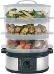 Morphy  Richards  48755  3  Tier  Food  Steamer  Three  Tier  Stainless  Steel