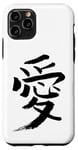 Coque pour iPhone 11 Pro L´Amour (Japonais & Chinois) Écriture ENCRE