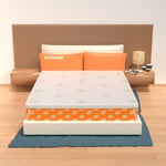 Surmatelas en Waterfoam 120x190 haut de 3 cm, déhoussable, tissu AloeVera | T...