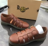 Dr Martens Fenton tan brown westfield leather fisherman sandals UK 6 EU 39