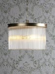 Laura Ashley Manon Glass Rod Ceiling Light, Champagne