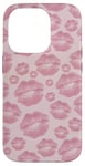 iPhone 14 Pro Lip Stick Pink Kisses Marks Valentine Makeup Lover For Girls Case