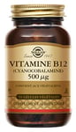 Solgar Vitamine B12 (Cyanocobalamine) 500 µg - Vitalité et énergie - Contribue à réduire la fatigue - Vegan - Vitamines - Complément Alimentaire - Flacon de 50 gélules végétales