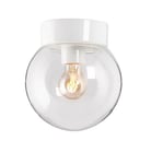 Ifö Electric Vägg-/Taklampa Classic Glob 200 Klar Rak IP44 E27 7507185I