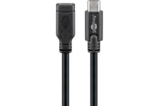 goobay - USB typ C-förlängningskabel - 24 pin USB-C till 24 pin USB-C - 1 m