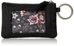 Vera Bradley Women's Iconic Performance Twill Zip ID Case, Black, One Size