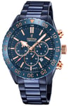 Festina F20576/1 Men's Chronograph | Blue Ceramic Bezel | Watch