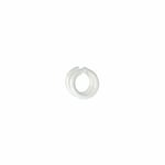 Tibelec - Lot de 2 bagues abat-jour B22 / E14 plastique, blanc