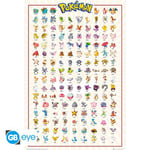 Poster Maxi Pokémon Kanto 151 français