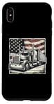 iPhone XS Max Semi-Trailer Trucker Big Rig American Flag Truck Driver Case