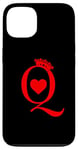 Coque pour iPhone 13 Jeu de cartes à jouer Queen Of Hearts King Of Hearts