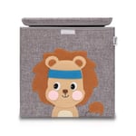 Boîte de rangement en tissu pour enfant "lion" avec couvercle, compatible Ikea Kallax Lifeney Fackelmann