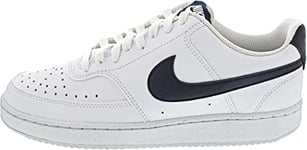 NIKE Men's Court Vision Low Next Nature Sneaker, White Midnight Navy, 13 UK