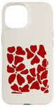 Coque pour iPhone 15 Bordeaux Rouge Bordeaux Abstrait Floral