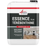 Essence à la térébenthine pour entretien bois, pierre, cuir...  : TEREBENTHINE 102  5 L -