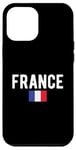 Coque pour iPhone 12 Pro Max Drapeau de la France avec nom de la France pour les Français et ceux qui aiment la France