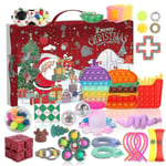 Julkalender med 24 antistressleksaker - Fidget Toys - Blind Box - Present till barn