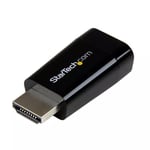 StarTech.com Compact HDMI to VGA Adapter Converter - Ideal for Chromebooks Ultrabooks &amp; Laptops &ndash; 1920x1200/1080p