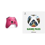 Xbox Wireless Controller - Standard - Deep Pink + Game Pass Ultimate 1M