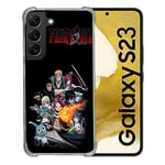 Cokitec Coque Renforcée en Verre Trempé pour Samsung Galaxy S23 Manga Fairy Tail Logo Team