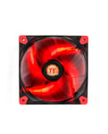 Thermaltake Luna 12 LED Re Boitier PC Ventilateur cm Noir, Rouge, Transparent