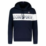 Unisex huppari Le coq sportif BAH Hoody N°1 Laivastonsininen (Koko: M)