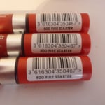 3 Pack of 7.4 ml RIMMEL LASTING MEGA MATTE LIQUID LIP COLOUR 500 FIRE STARTER