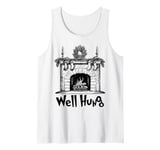 Well Hung Funny Adult Joke Stockings By Fireplace Christmas Tank Top