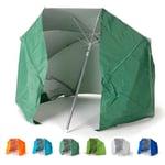 Parasol de plage portable moto pliable léger tente 200 cm Piuma Couleur: Vert foncé