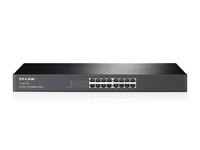 TP-LINK 16-Port 10/100Mbps Unmanaged Rackmount Network Switch, Steel Case - (TL-