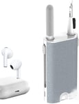 5 en 1 Kit de Nettoyage Clavier Ecran PC Ordinateur AirPods 1/2/3, Nettoyant Ecran D'écouteurs Multifonction pour Apple Airpods Pro Iphone Ipad Ecouteur Téléphone Caméra -Blanc