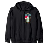 Merry Christmas, Antoni Gaudi drawing, Barcelona Spain Zip Hoodie