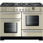 Rangemaster Toledo + TOLP110DFFIV/C 110cm Dual Fuel Range Cooker - Ivory / Chrome - A/A Rated