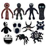 10 st/set Dörrar Roblox Figur Plyschleksaker Rainbow Friends Peluche Skräck Anime Mjuk Jul Halloween Gåvor J