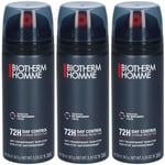 Biotherm Homme 72H Day Control - Protection Extrème Déodorant 3x150 ml