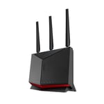 ASUS RT-BE86U - Routeur Wi-FI 7 Extensible - Double Bande BE6800, 4096-QAM, MLO, AI WAN Detection, AiMesh, Abonnement Gratuit à la sécurité réseau,VPNs