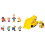 Paw Patrol, Big Truck Pups 8-piece Figure Gift Pack with Collectible Action Figures, Kids Toys for Ages 3 and up & Rubble’s Bulldozer Vehicle with Collectible Figure, for Kids Aged 3 Years and Over