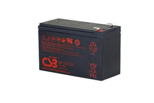 CSB 12v 7.2Ah 25W General Purpose Security Battery for Alarm Systems, Up to 5 years in Standby Service or more than 260 Cycles at 100% Discharge in Cycle Service, F1 Terminal.  Not Suitable for UPS (p/n: BAT12V7A)