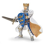 Papo - Figurine Roi Arthur Bleu, Jouet pour Enfants du Médiéval Fantastique, 10cm, Héros Légendaire Peint à la Main, Introduction à l'Histoire et au Courage dès 3 Ans