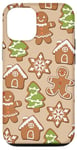 iPhone 12/12 Pro Christmas Gingerbread Men - Gingerbread House Pattern Case